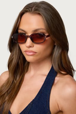 Lucasta Square Sunglasses UV Protected Polycarbonate Lenses Frame Width 5.1in