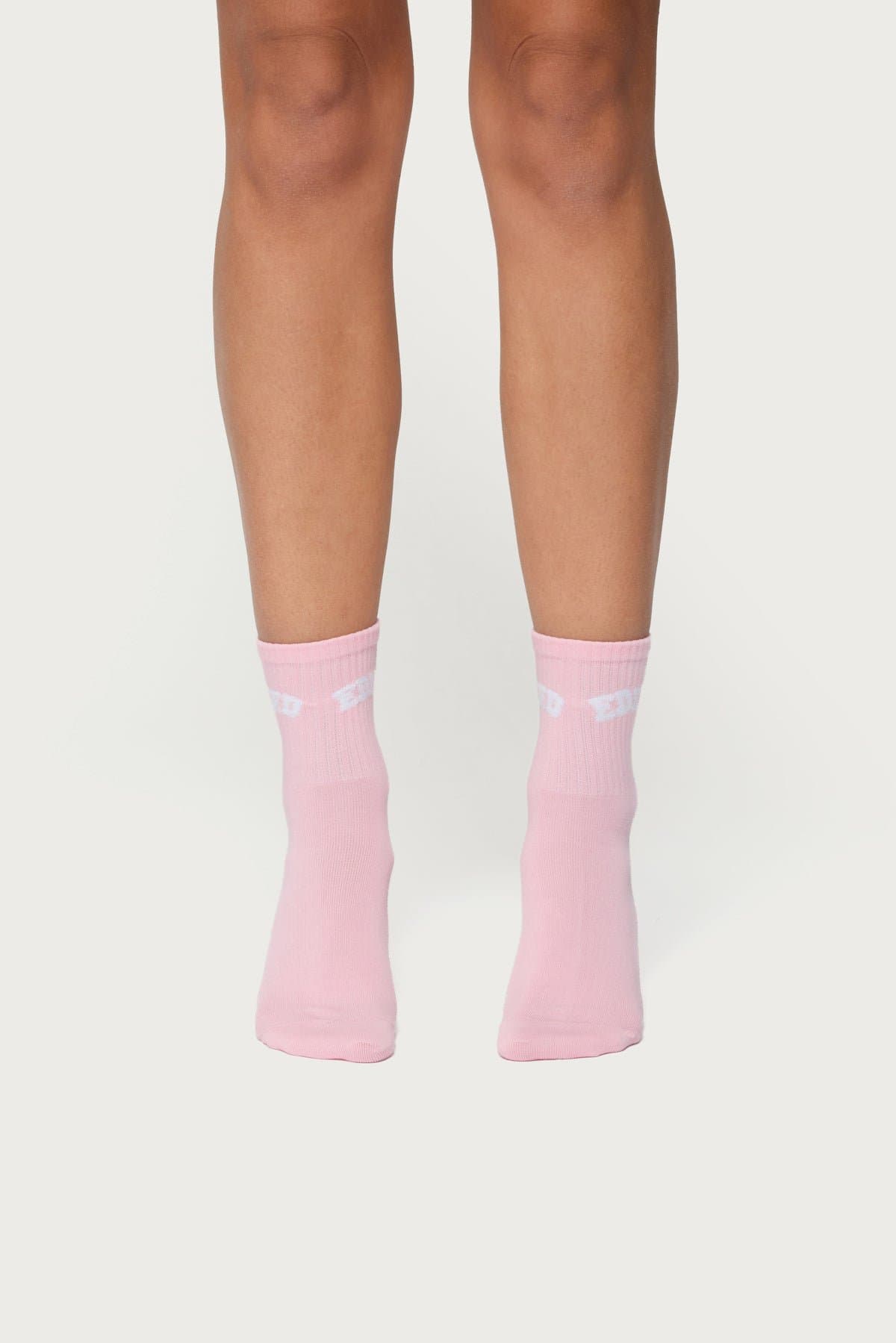 Edikted Ribbed Socks - Cotton Polyester Spandex Blend, 10.6 Inch Length