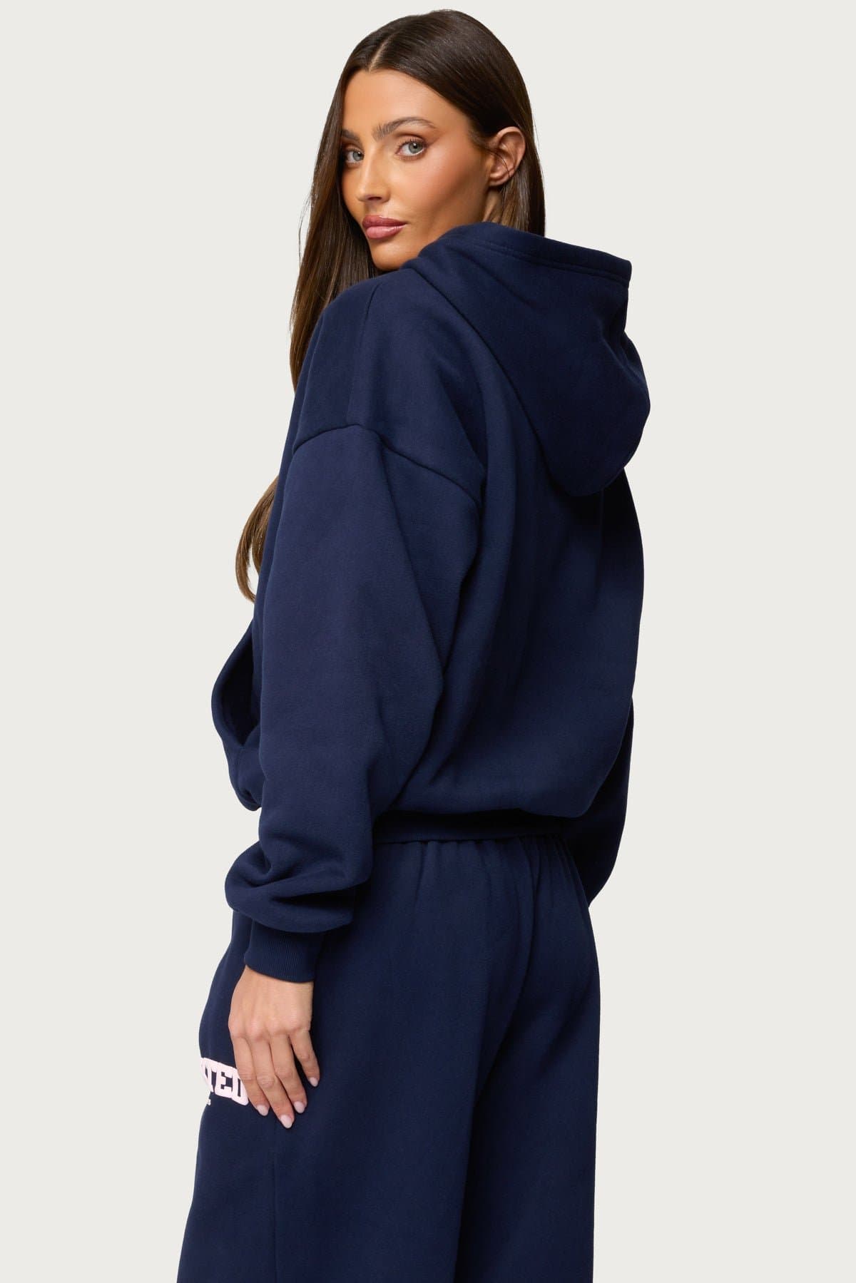 Edikted LA Graphic Hoodie - Polyester Cotton Matching Set