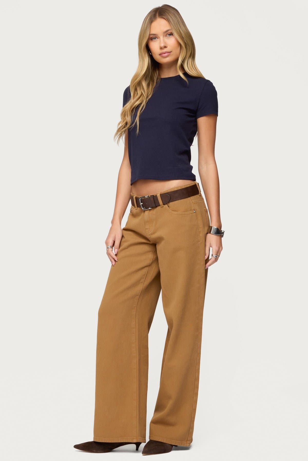 Natalie Fitted T-Shirt - Cotton Spandex Women's Size S