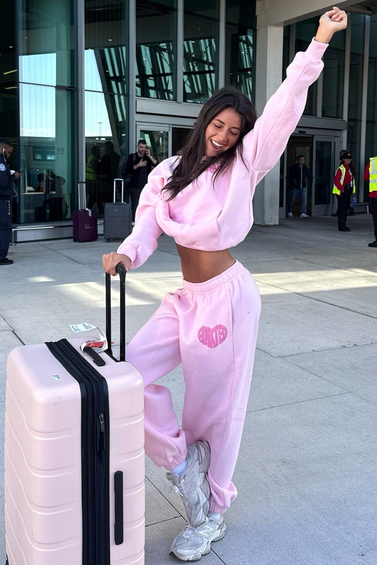 Major Love Edikted Hoodie - Puff Print Graphic Text Polyester Cotton Matching Set