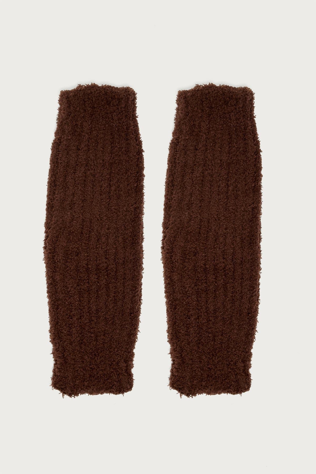 Get Cozy Fuzzy Knit Leg Warmers Polyester Length 18.9 Inches