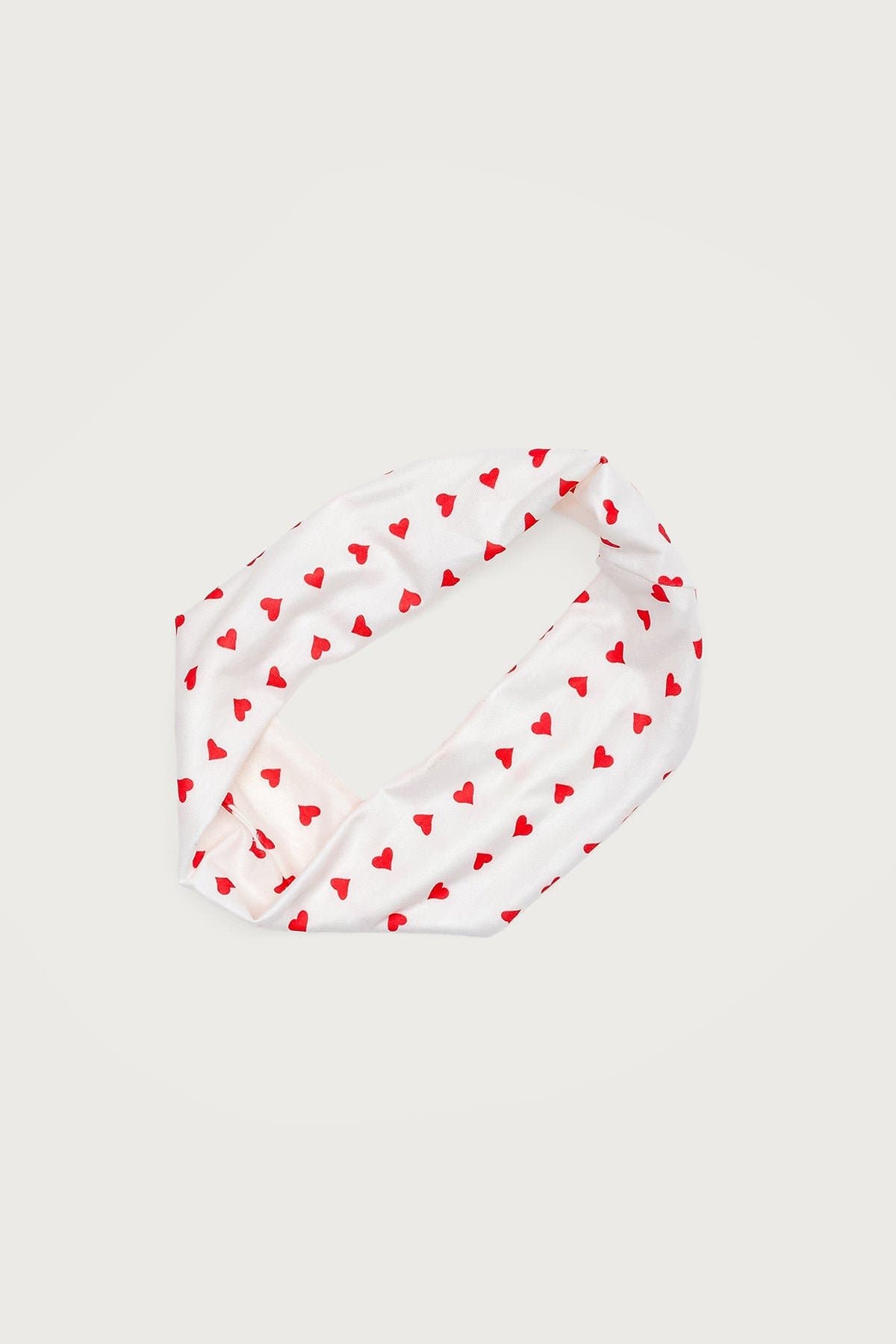 Sweetheart Heart Print Headband - Polyester Spandex, 8.7 Inch Length