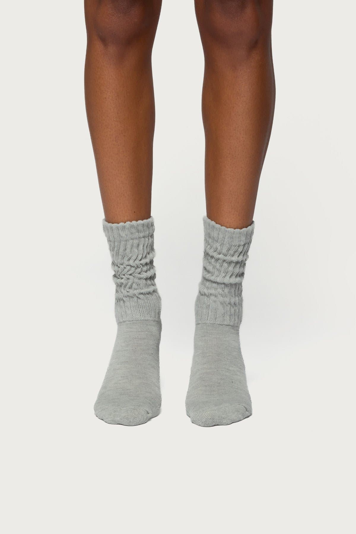 Scrunch Socks Ribbed Cotton Spandex Blend 13 Inch Length Ankle Socks