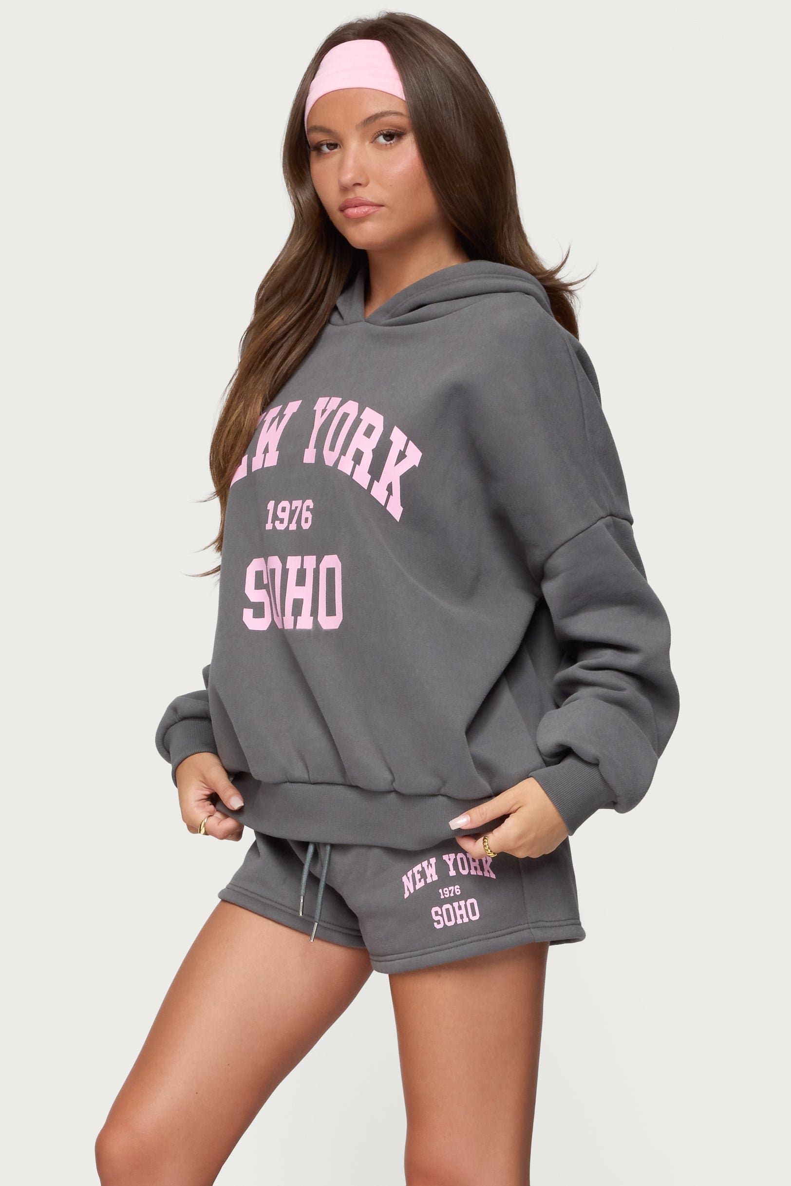 Soho 76 Hoodie - New York 1976 Graphic Polyester Cotton Unisex