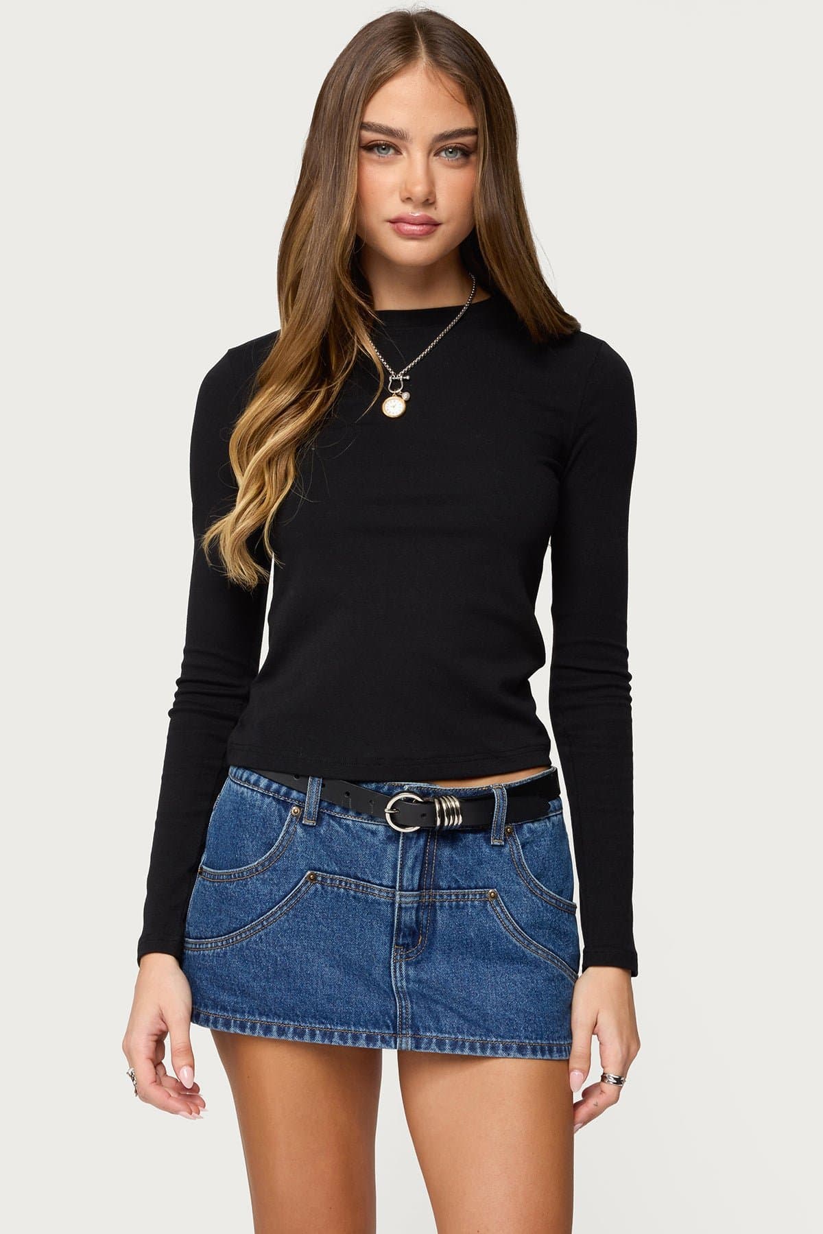 Kiyan Long Sleeve T-Shirt - Cotton Rayon Spandex Unisex Tee