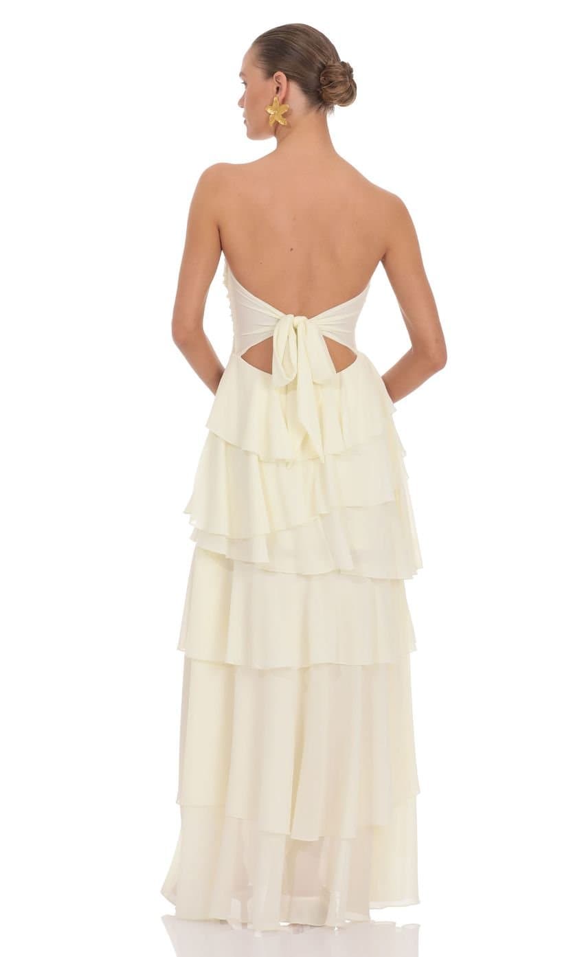 Stella Maxi Dress in Cream