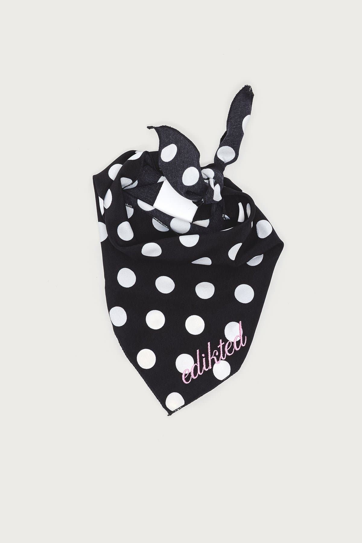 Pawka Dot Edikted Pet Bandana - Polka Dot Polyester Scarf 29.5x19.6in