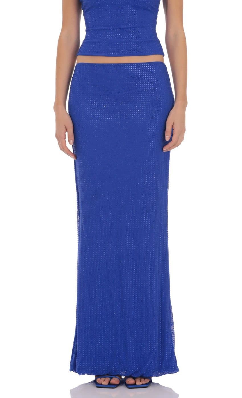 Elsie Rhinestone Maxi Skirt