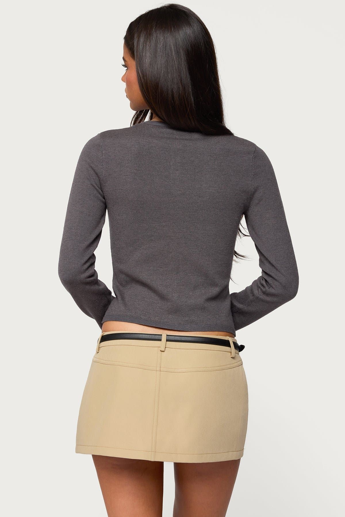 Hestia Button Up Knit Cardigan - Rayon Polyester Nylon Women's Sweater