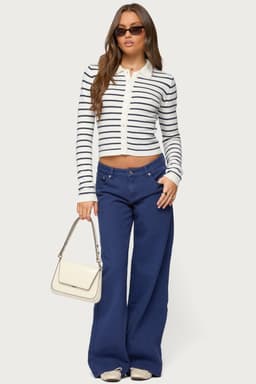 Daytime Low Rise Baggy Jeans - Rigid 100% Cotton Denim, Size S Inseam 31.5"