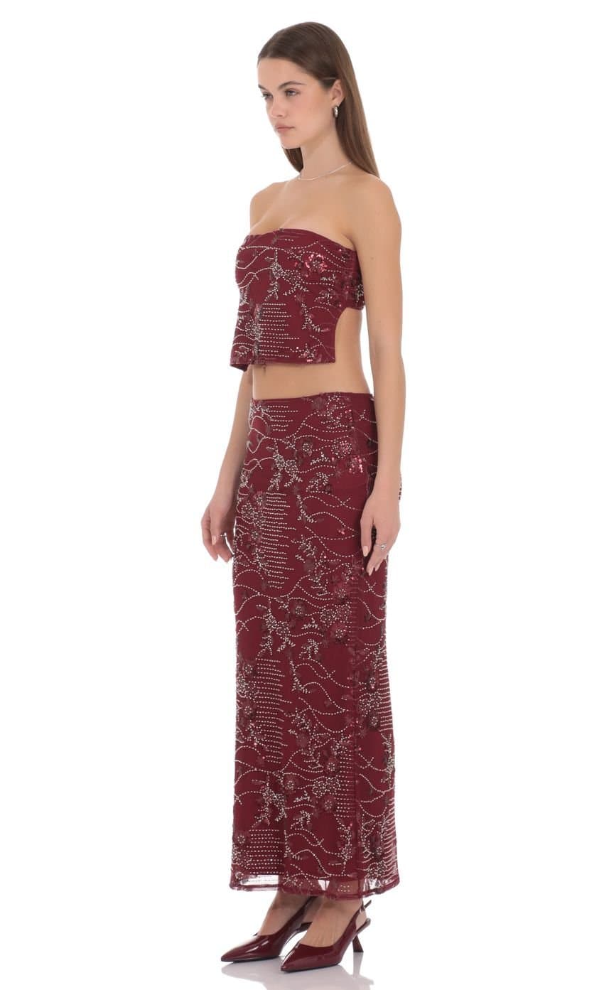 Valence Embellished Maxi Skirt
