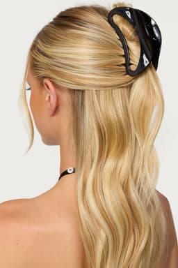 Curved Claw Clip 4.3 Inch Plastic Hair Clip