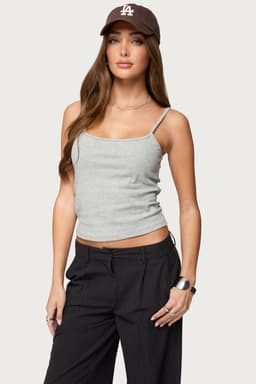 Deanna Tank Top Adjustable Straps Cotton Spandex Loungewear