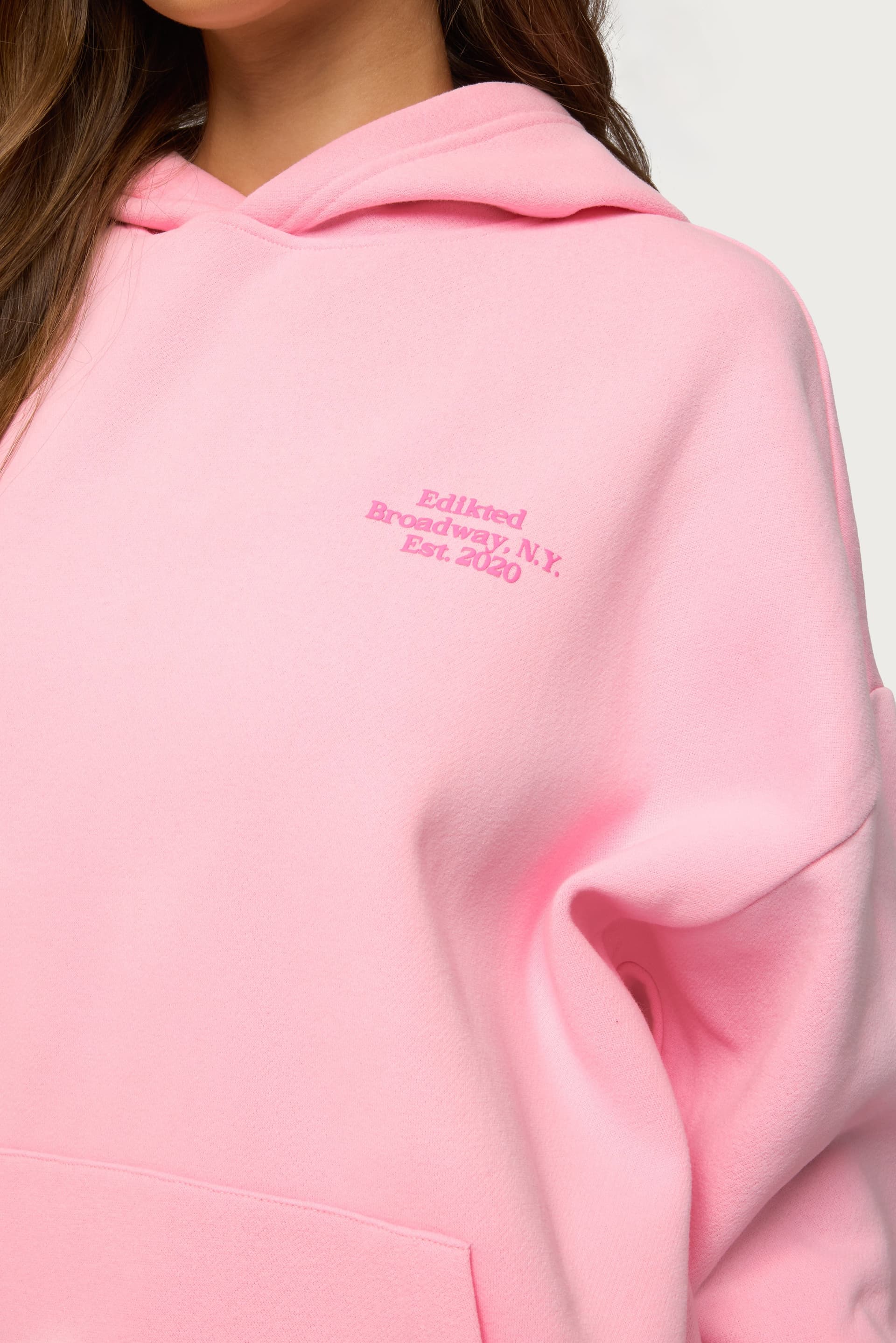 Keychain Cutie Hoodie Keychain Graphic Puff Print Edikted NY Cotton Polyester