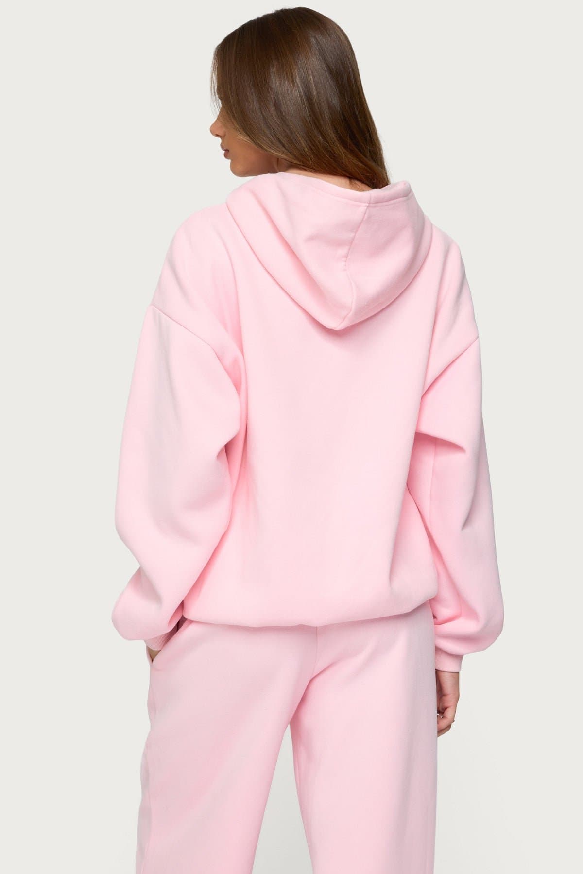 Lucky 8 Oversized Hoodie - Polyester Cotton Graphic Print Unisex Fit