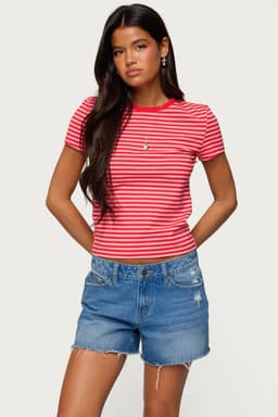 Nessie Striped T-Shirt - Cotton Spandex Unisex