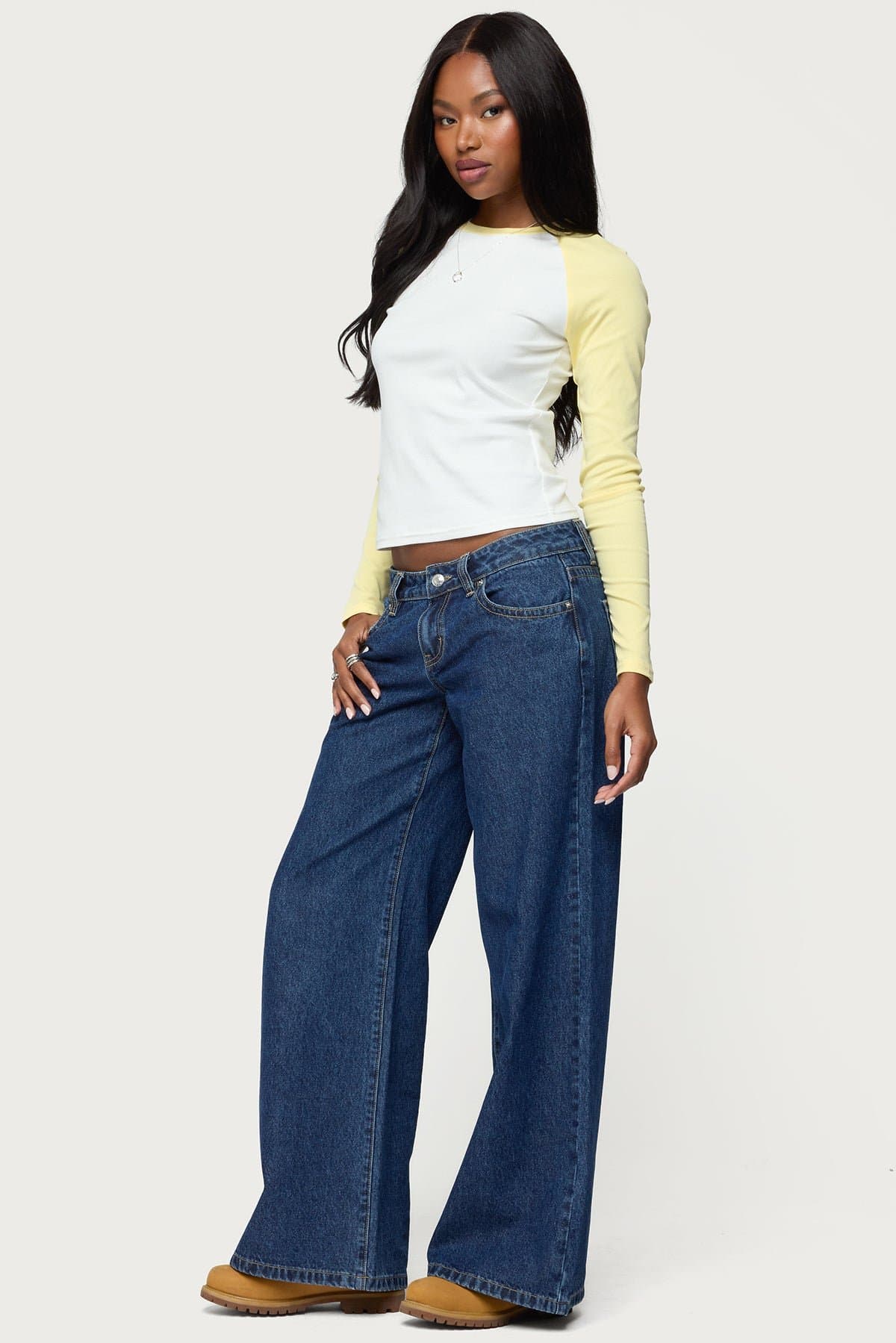 Tommi Raglan Long Sleeve T-Shirt - Cotton Spandex Unisex