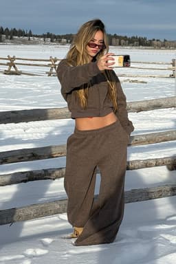 Laulie Zip Up Hoodie - Polyester Cotton Blend Matching Set