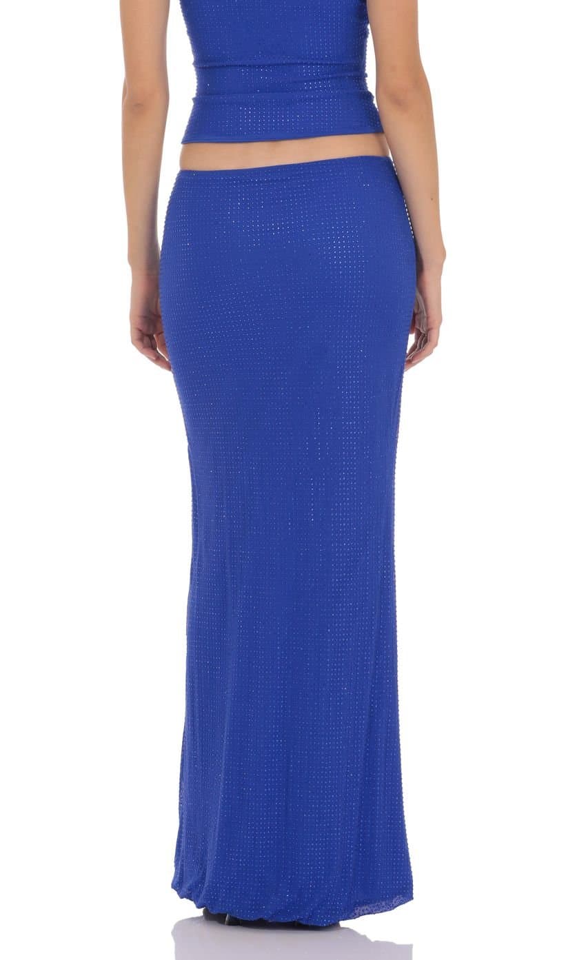 Elsie Rhinestone Maxi Skirt