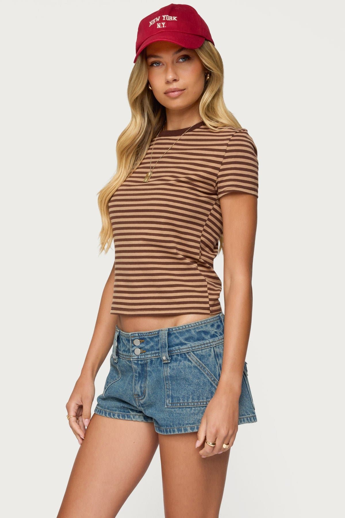 Nessie Striped T-Shirt - Cotton Spandex Unisex Top