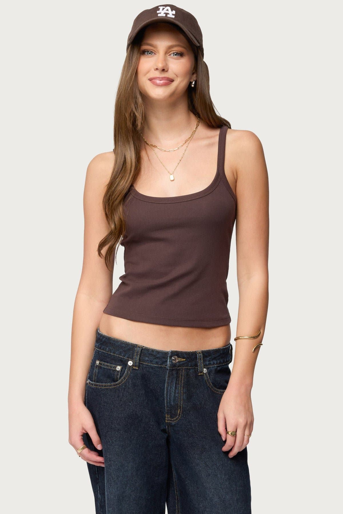 Basic Babe Tank Top - Cotton Spandex Women's Top