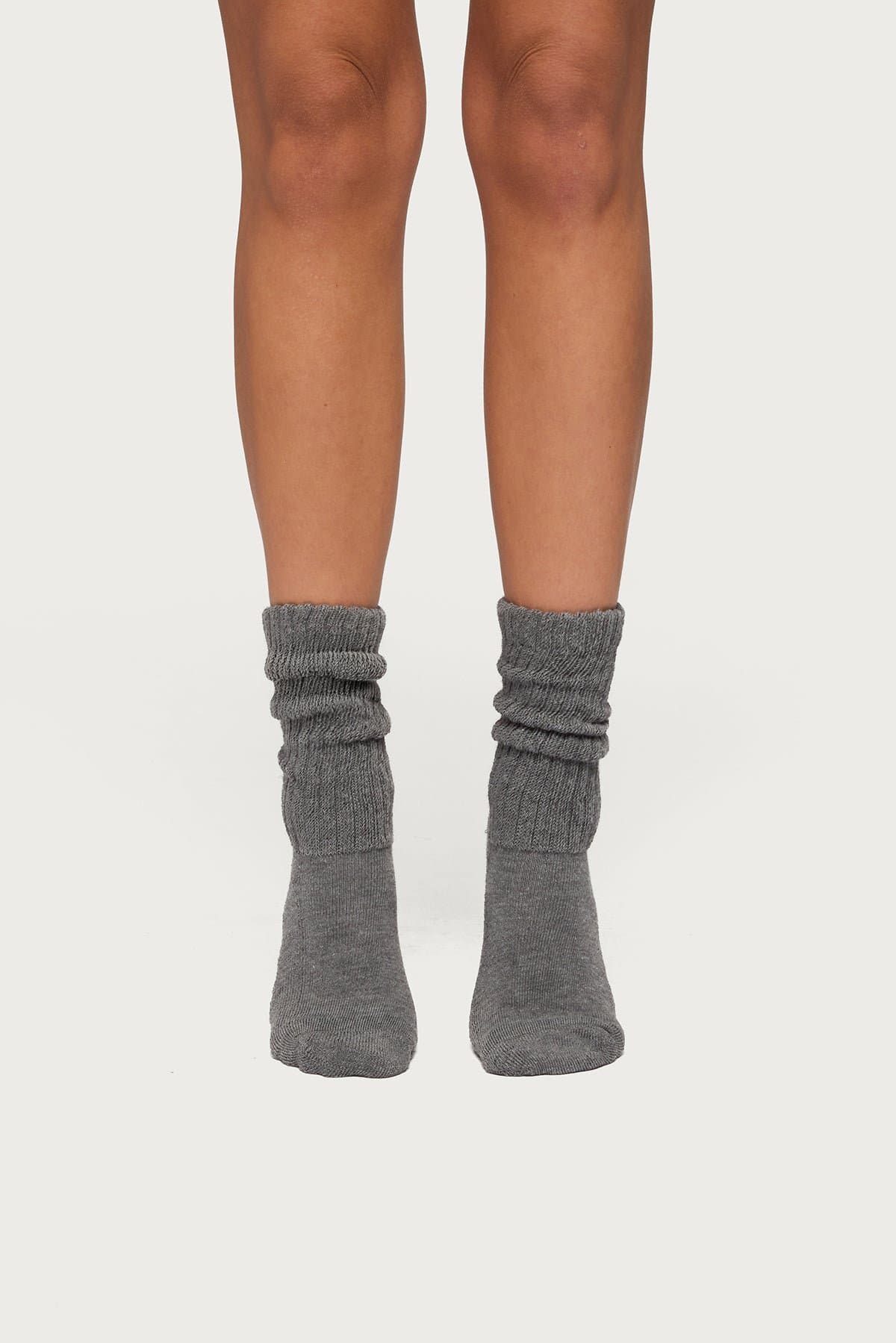 Scrunch Socks Ribbed Cotton Spandex Blend 13 Inch Length Ankle Socks