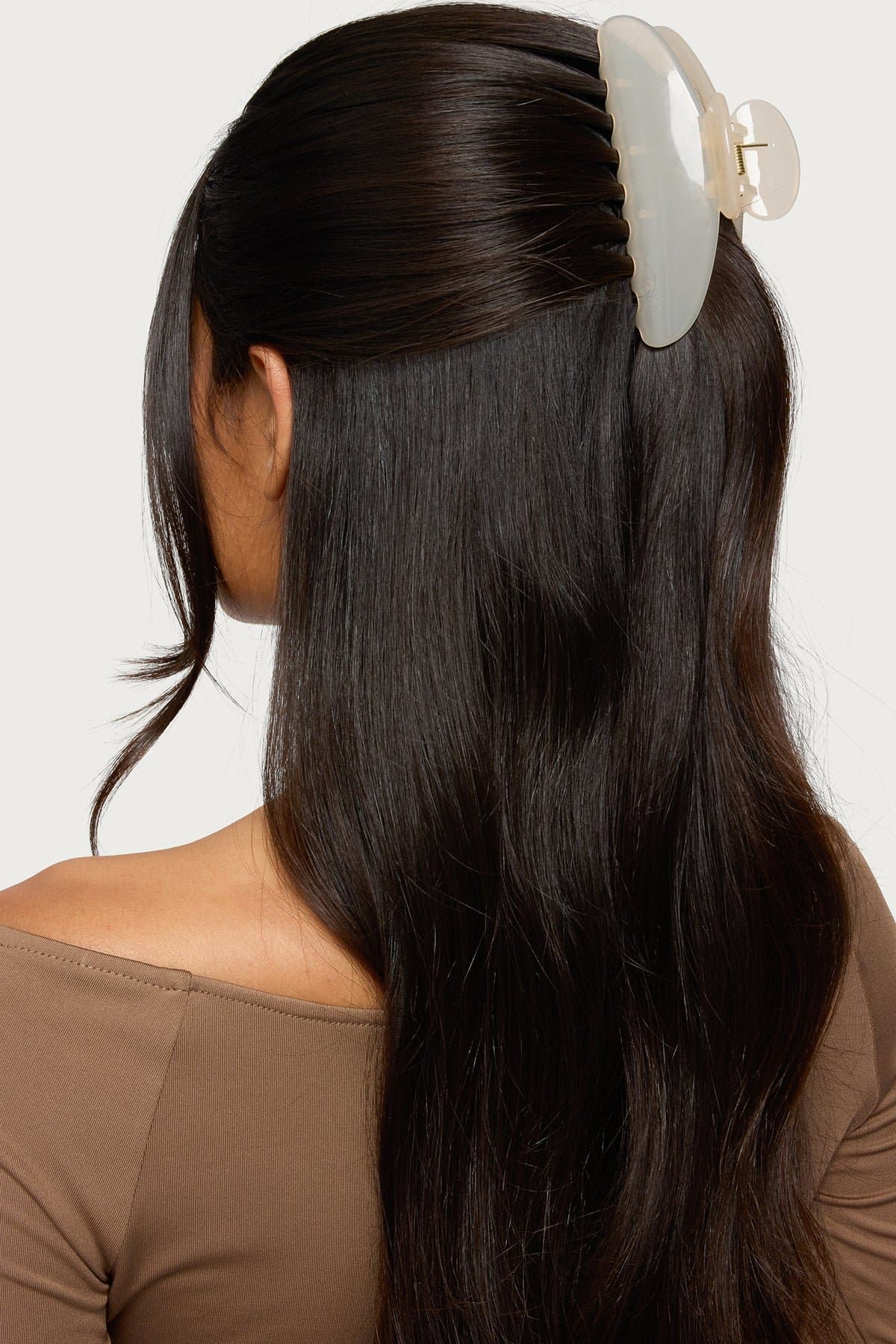 Clean Girl Polyethylene Hair Clip - 4.3 Inch Length