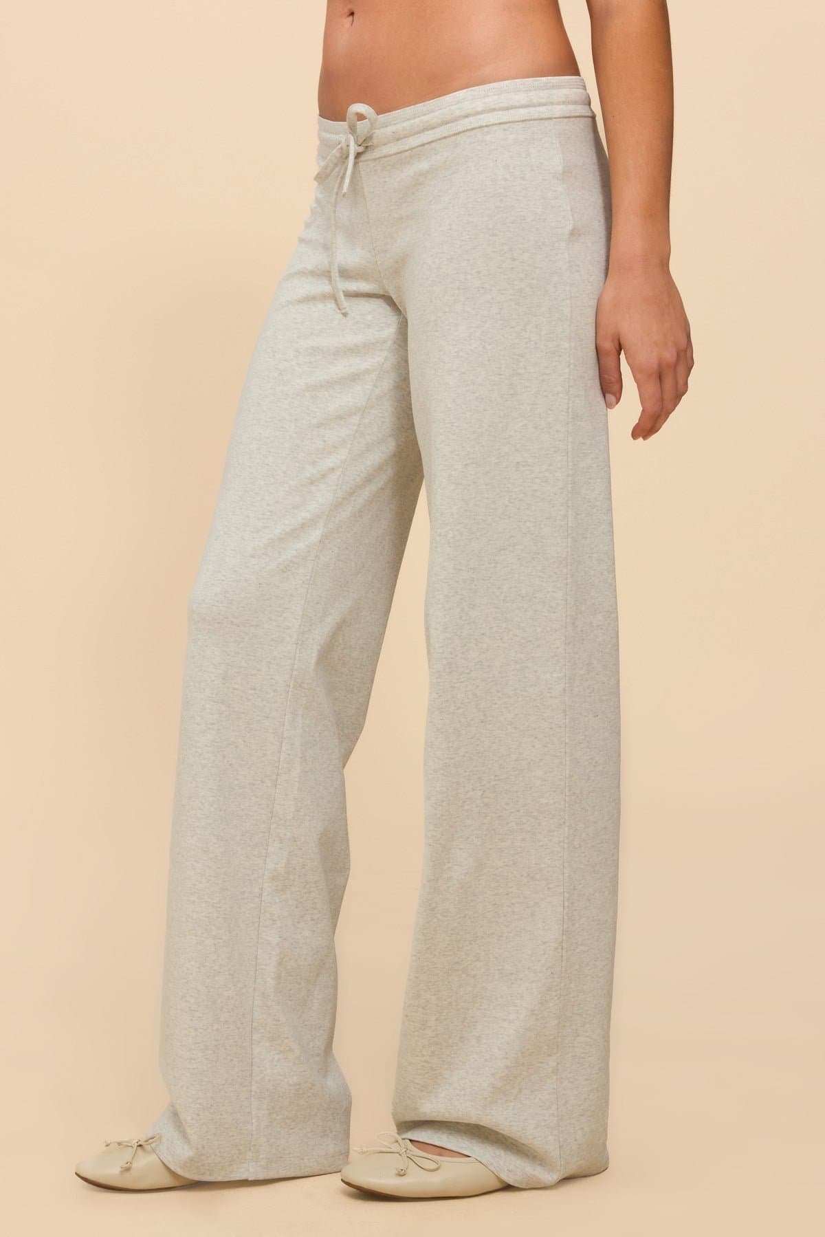Claudia Straight Leg Pants - Adjustable Tie Waist, Cotton Spandex