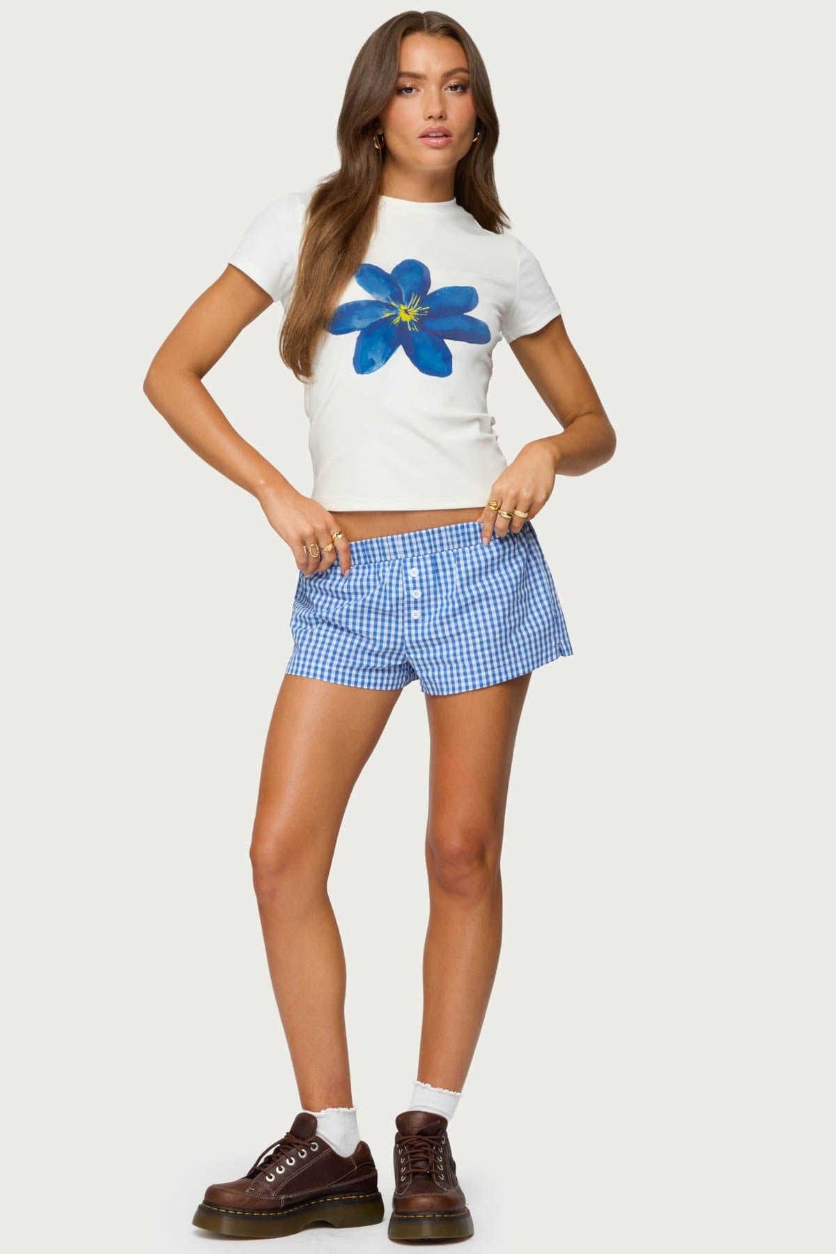 Marelle Flower Graphic T-Shirt - Cotton Spandex Unisex