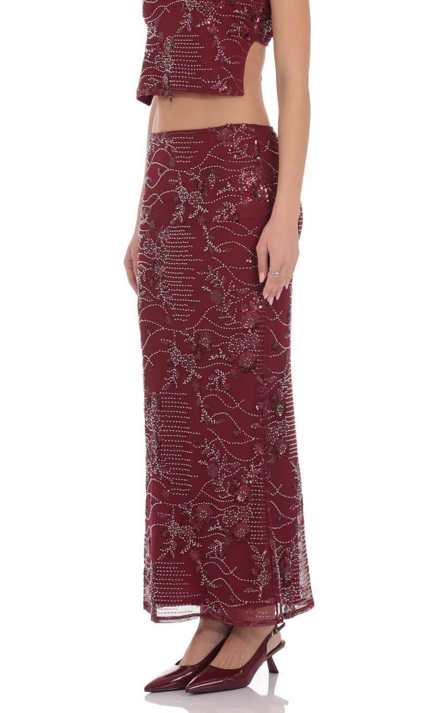 Valence Embellished Maxi Skirt