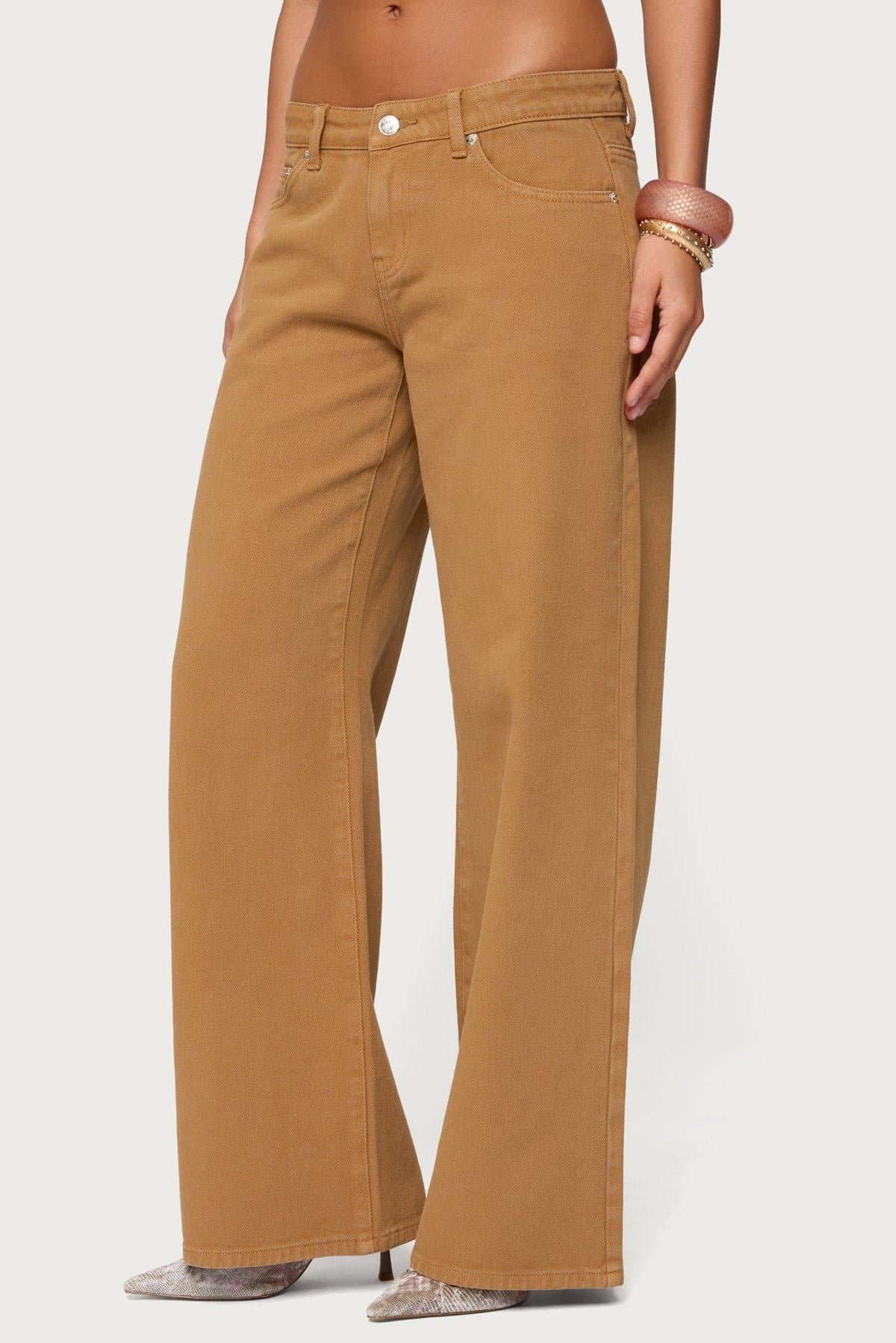 Roman Low Rise Baggy Jeans - Rigid 100% Cotton Denim, Size S Inseam 31.5in