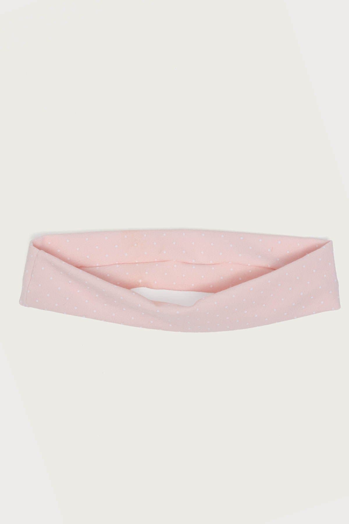 Polka Dot Printed Cotton Spandex Headband - 9.2 Inch Length