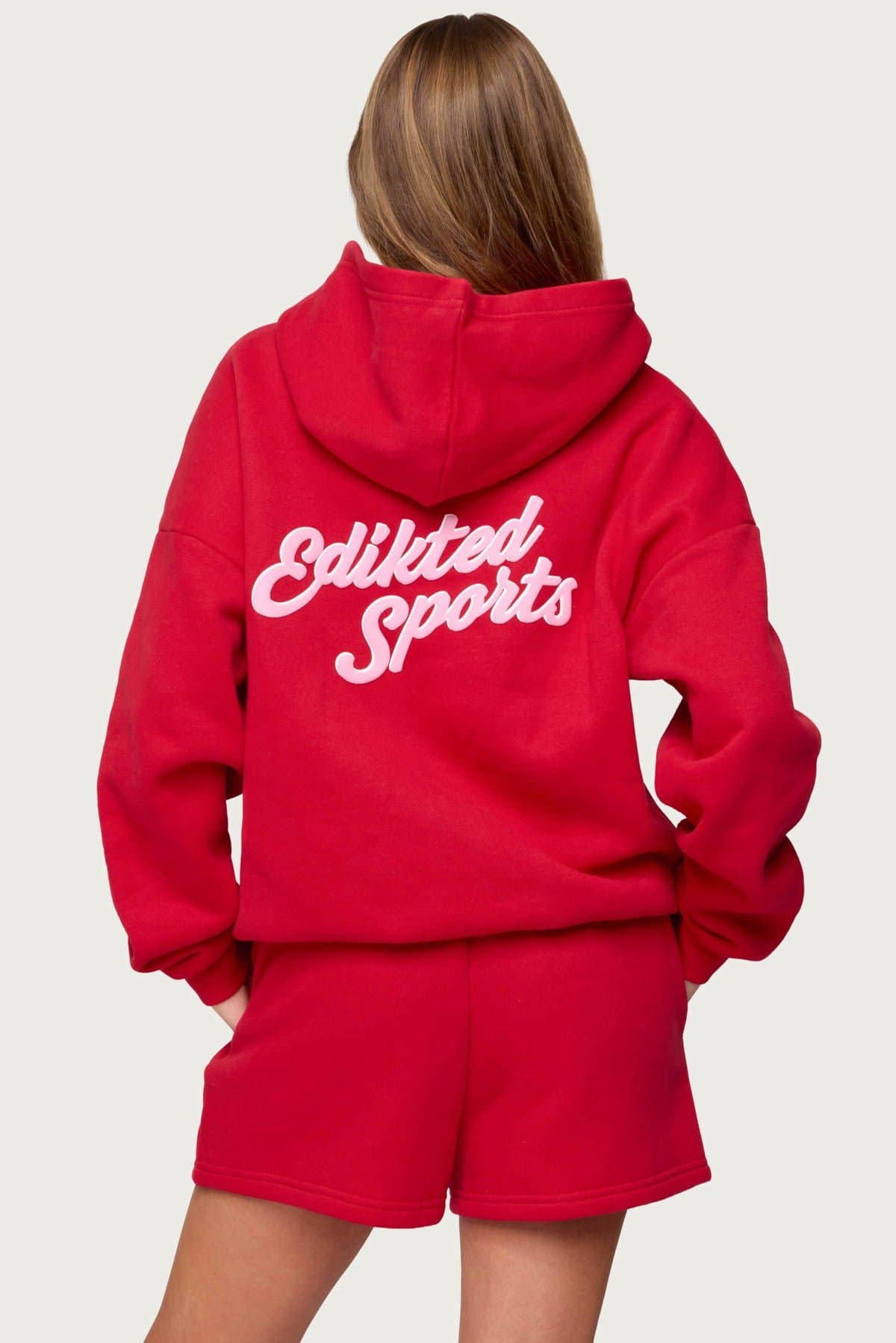 So Sporty Hoodie - Edikted Sports Text Polyester Cotton Matching Set