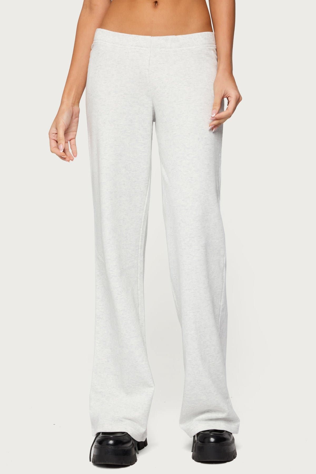Briela Star Studded Straight Leg Sweatpants - Cotton Polyester Matching Set