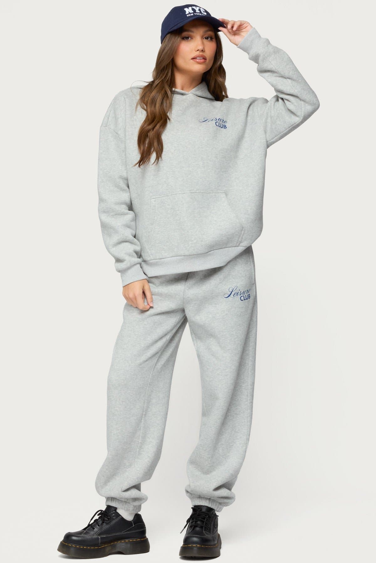 Leisure Club Graphic Hoodie Sweatshirt - Cotton Polyester Matching Set Unisex Small