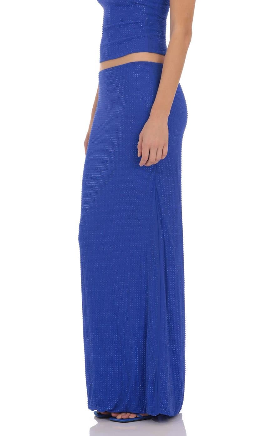 Elsie Rhinestone Maxi Skirt