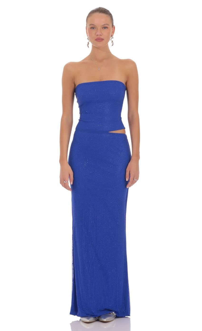 Liora Rhinestone Maxi Dress