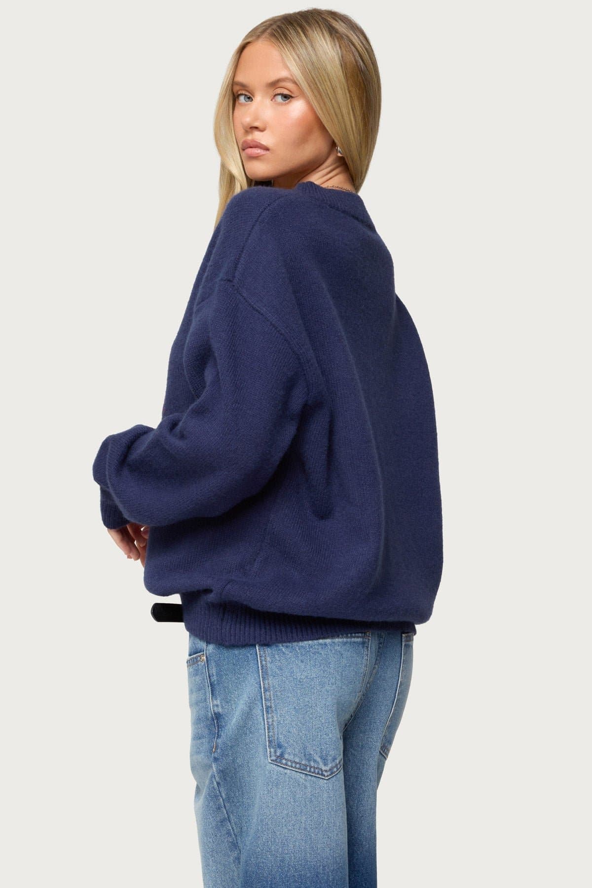 Don't Be Shellfish Lobster Graphic Knit Sweater - Acrylic Nylon Polyester