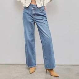 Wide Leg Straight Jeans – Women's Loose Fit Baggy Denim Trousers Y2K Street Style XS-2XL