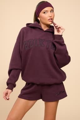 Edikted Girl Graphic Hoodie - Cotton Polyester Matching Set Pullover