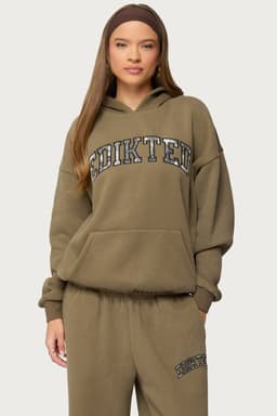 Camo Crush Edikted Oversized Hoodie - Polyester Cotton Blend