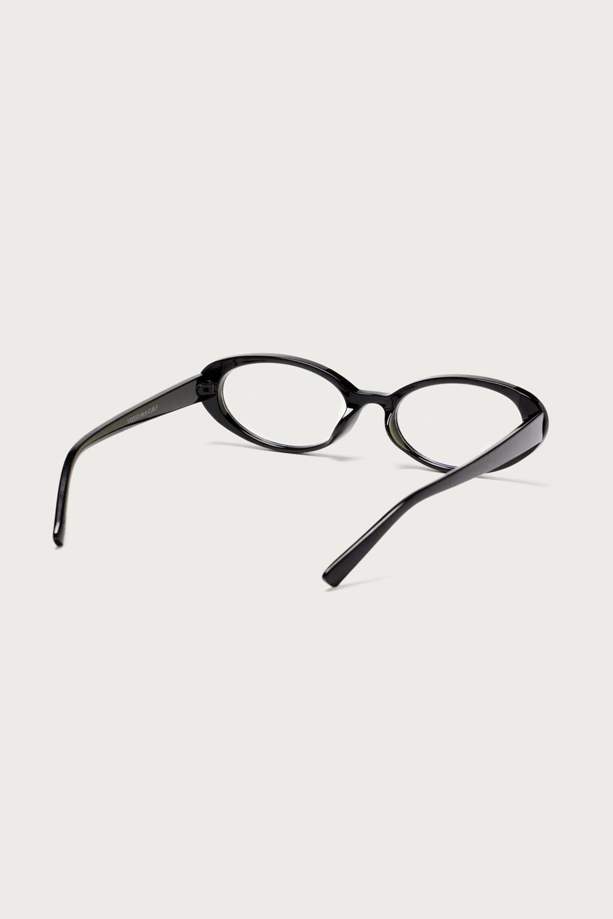 Lemmy Oval Blue Light Blocking Glasses Polycarbonate Lenses Frame Width 5.2in