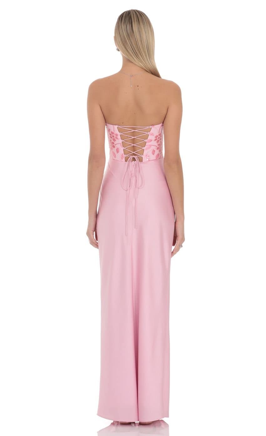 Elodie Embellished Strapless Maxi Dress