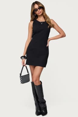 Raphaella Romper with Back Tie & Zip Closure, Cotton Spandex, Short Inseam