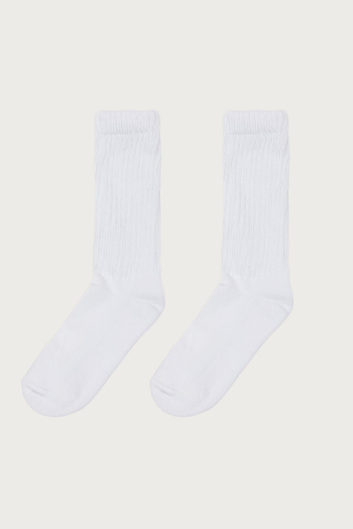 Scrunch Socks Ribbed Cotton Spandex Blend 13 Inch Length Unisex