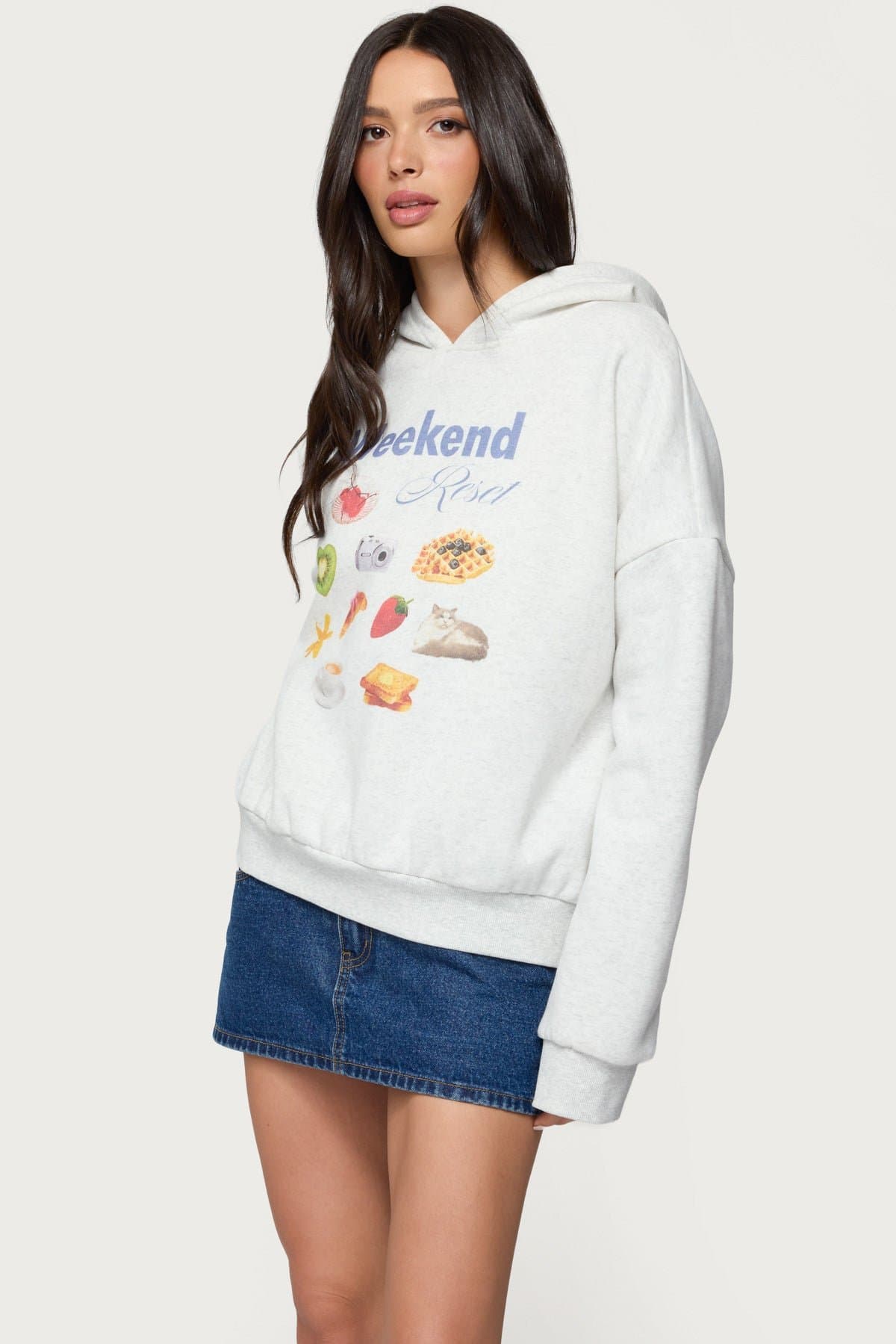 Weekend Reset Graphic Hoodie - Cotton Polyester Unisex Sweatshirt