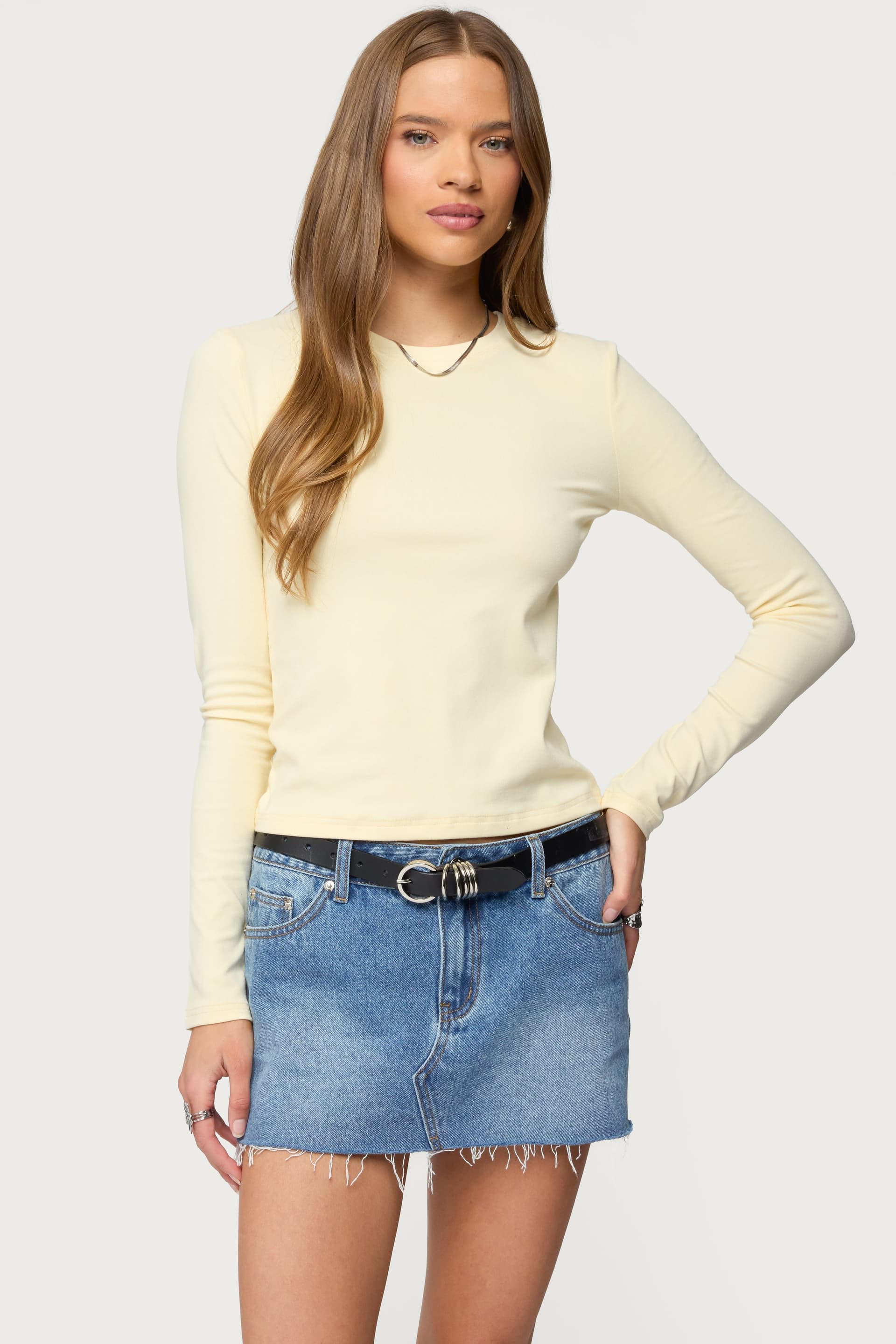 Kiyan Long Sleeve T-Shirt - Cotton Rayon Spandex Unisex Tee