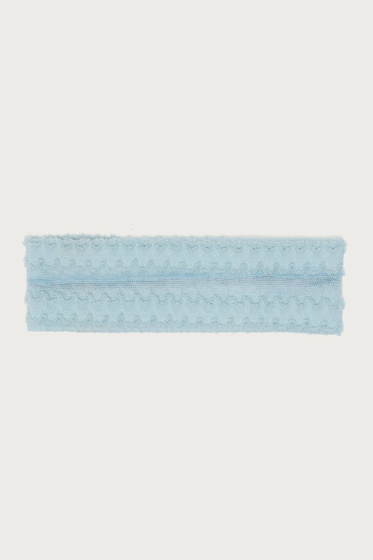 Lacey Textured Headband - Polyester Spandex, 8.5 Inch Length