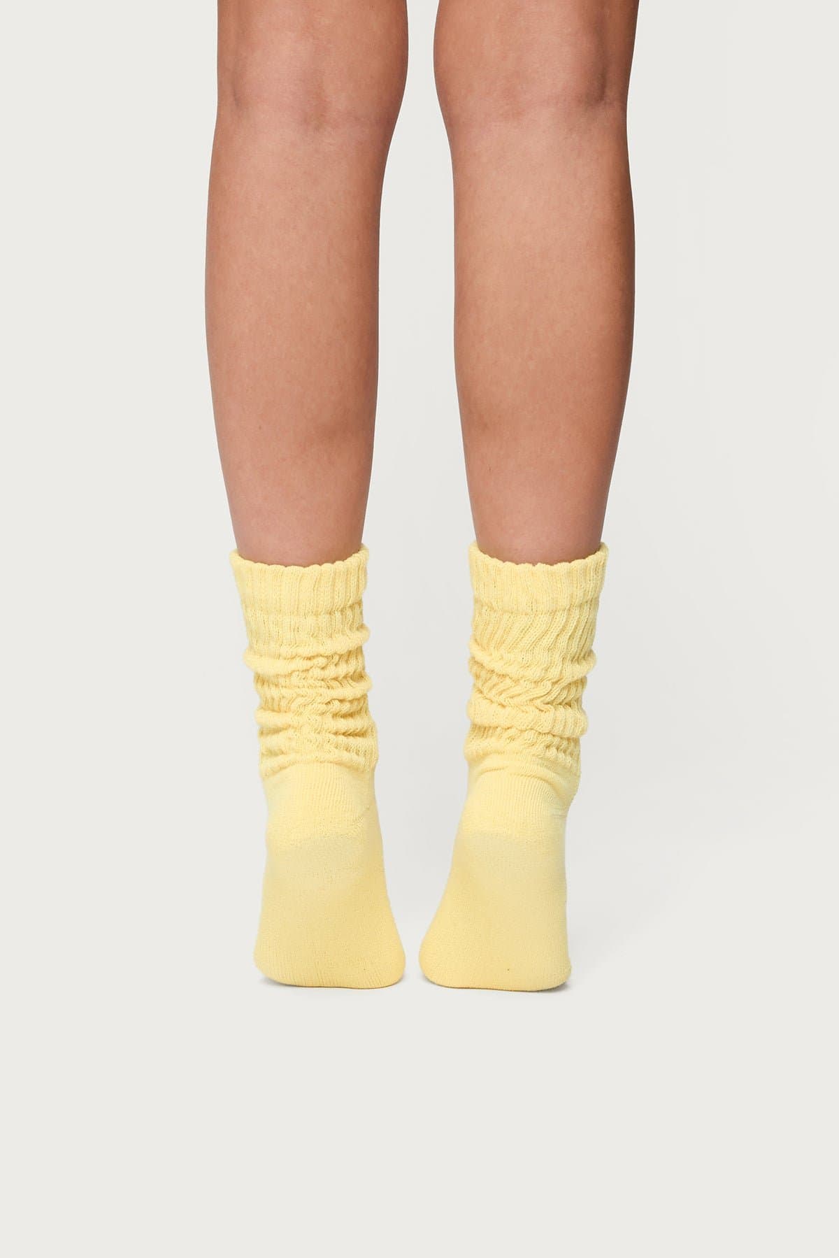 Scrunch Socks Ribbed Cotton Spandex Blend 13 Inch Length Ankle Socks